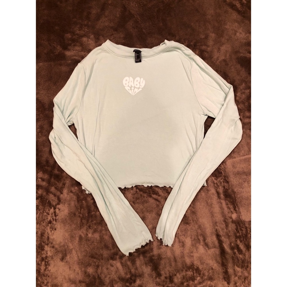 Baby girl Long sleeve crop top✨￼